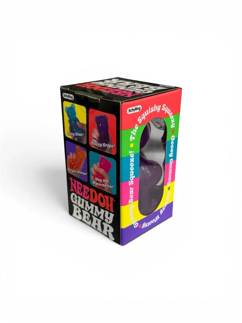 NeeDoh Gummy Bear PURPLE Groovy Grape Authentic Schylling Viral Fidget Squish